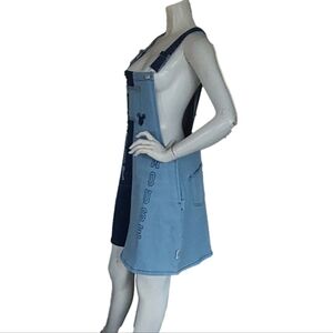 DISNEY HER UNIVERSE MICKEY MOUSE ALLOVER DENIM SKIRT SIZE MEDIUM‎